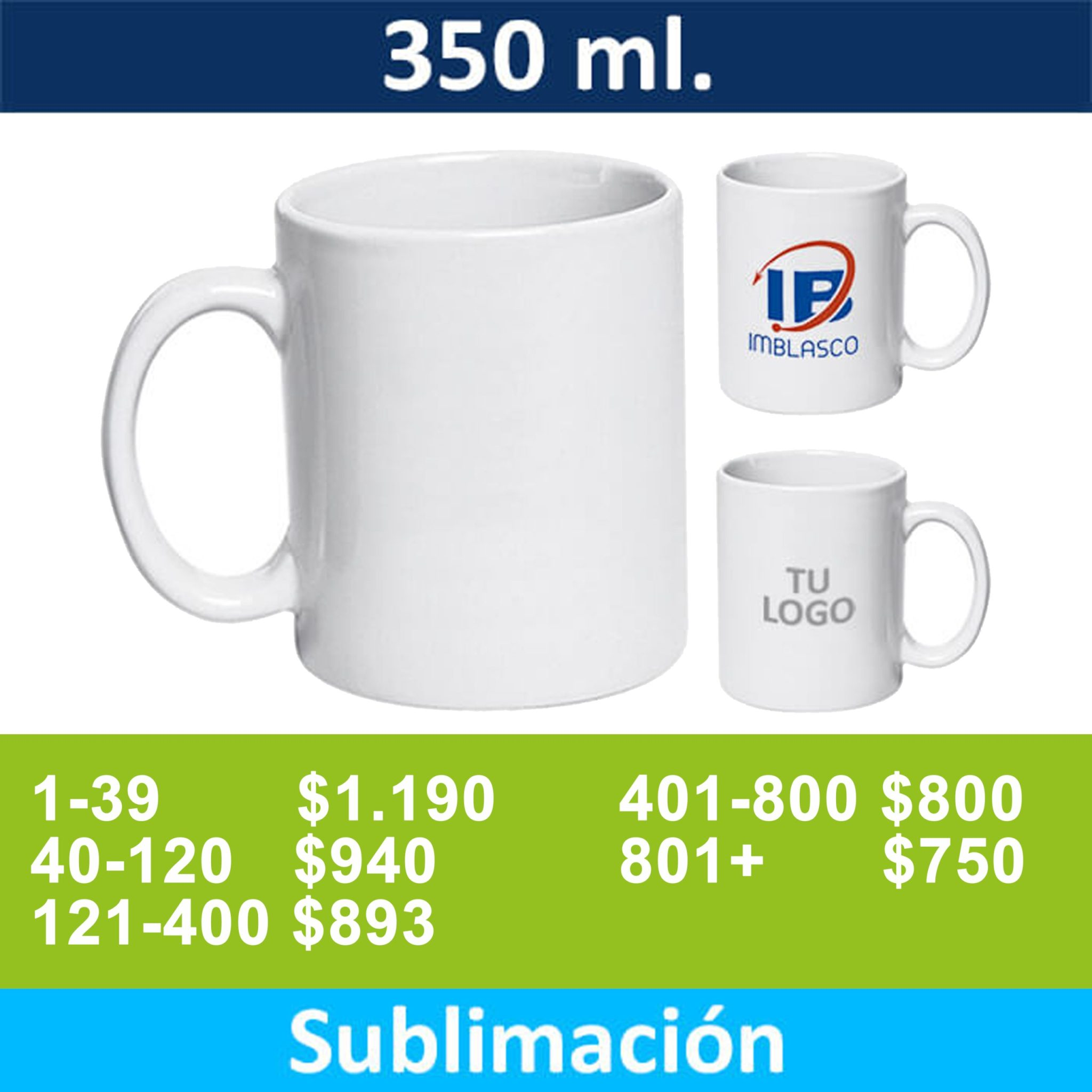 Tazón Sublimación con caja 99223