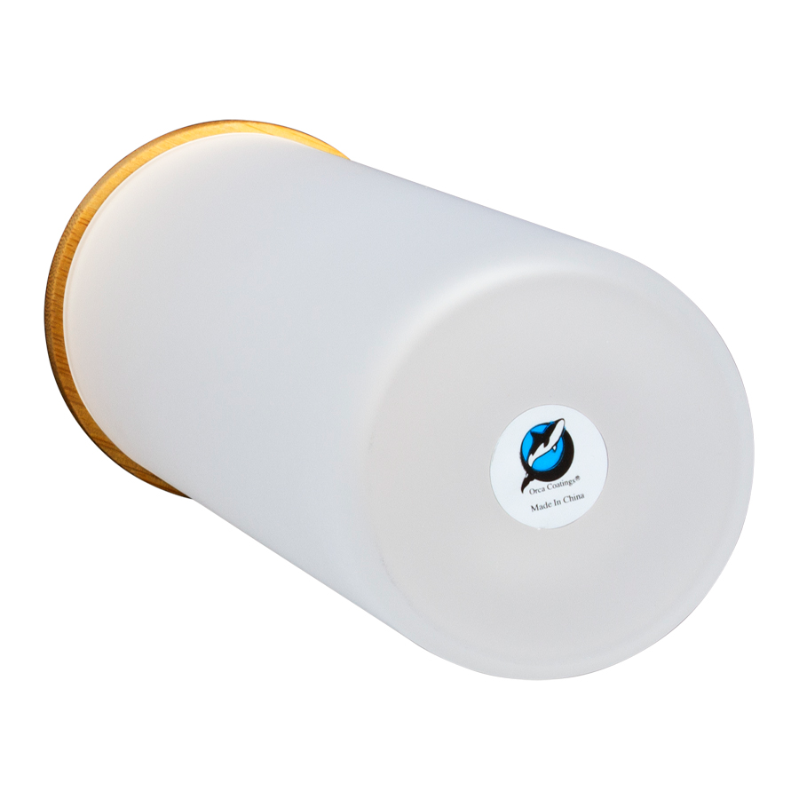 Botella Vidrio Borosilicato Sublimación, tapa Bamboo 500cc