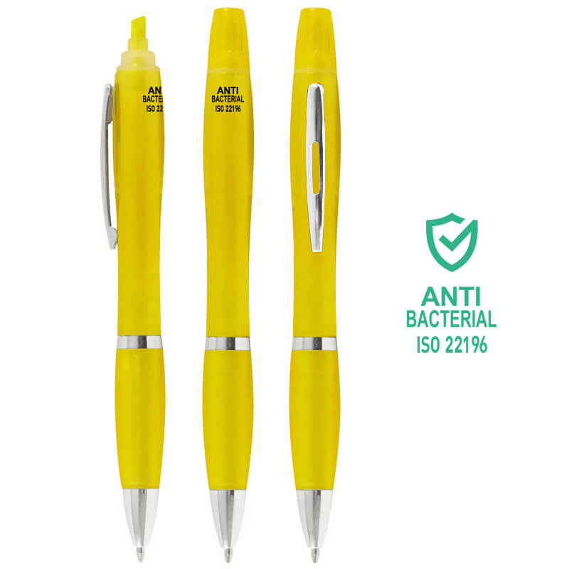 Bolígrafo Anti-Bacterial Destacador CO30