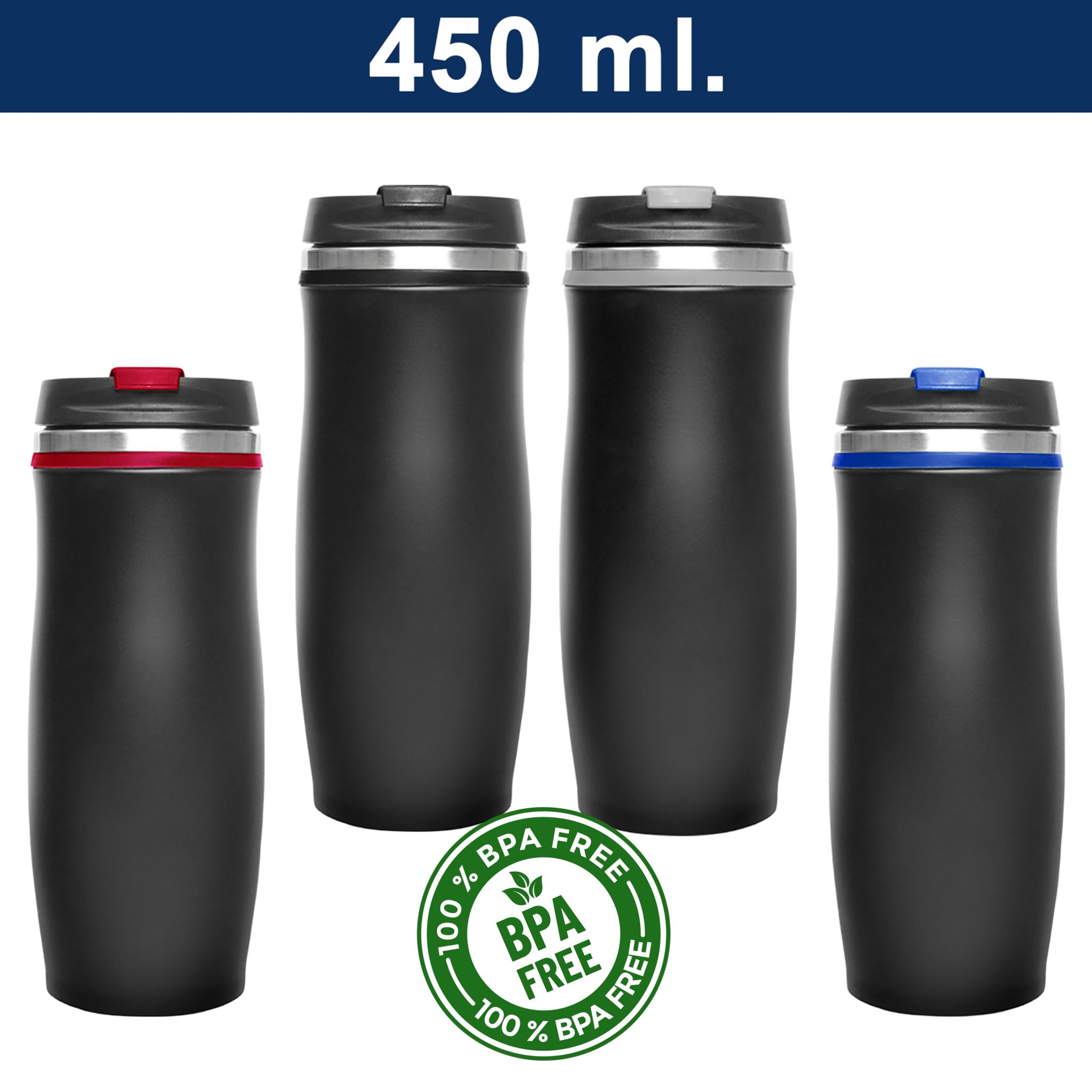 Mug Térmico Acero inoxidable Negro M18