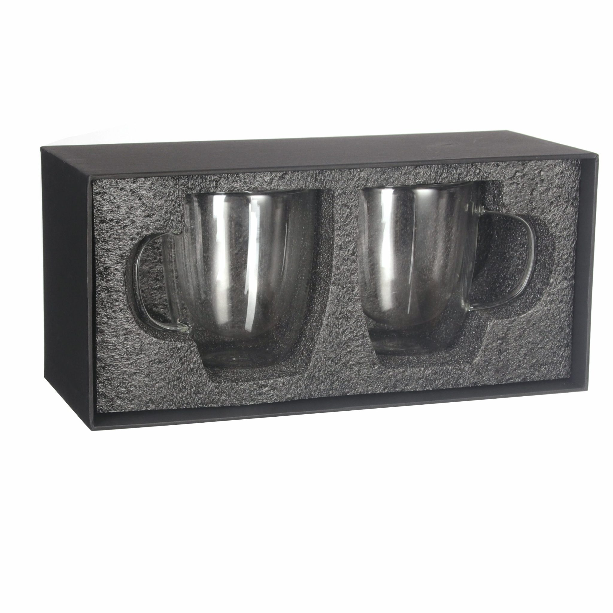Set de 2 vasos de vidrio doble pared M8