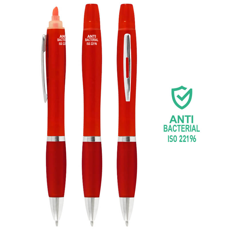 Bolígrafo Anti-Bacterial Destacador CO30