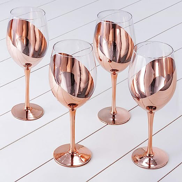 Set de 4 Copas de Vino Encobrizadas M87