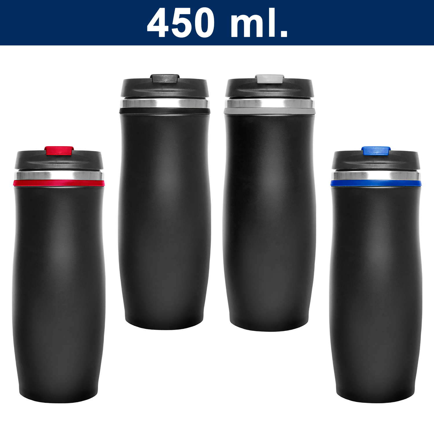 Mug Térmico Acero inoxidable Negro M18