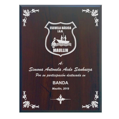 Retablo MDF Enchape Nogal VL