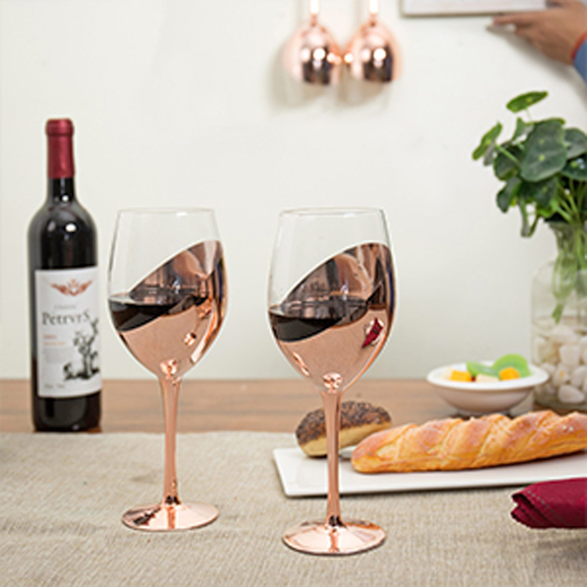 Set de 2 Copas de Vino Encobrizadas M86