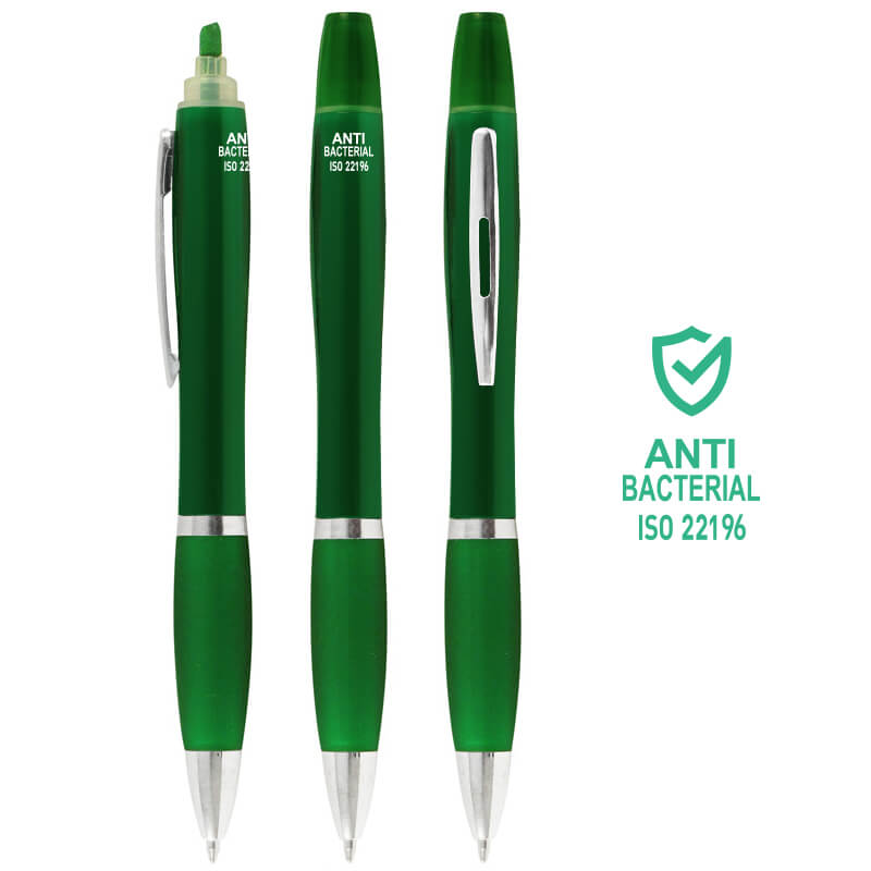 Bolígrafo Anti-Bacterial Destacador CO30