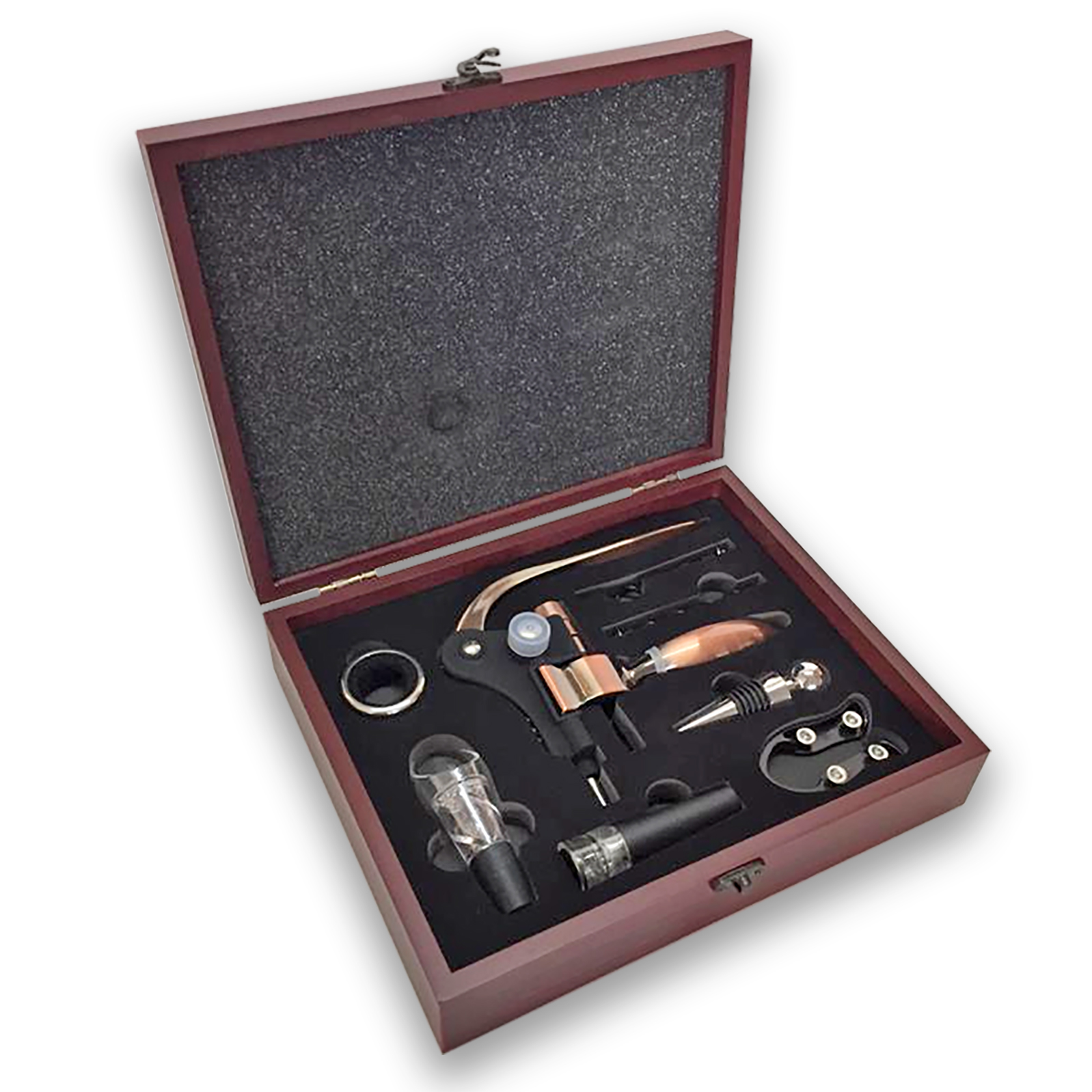 Set de Vino Deluxe Caoba W10