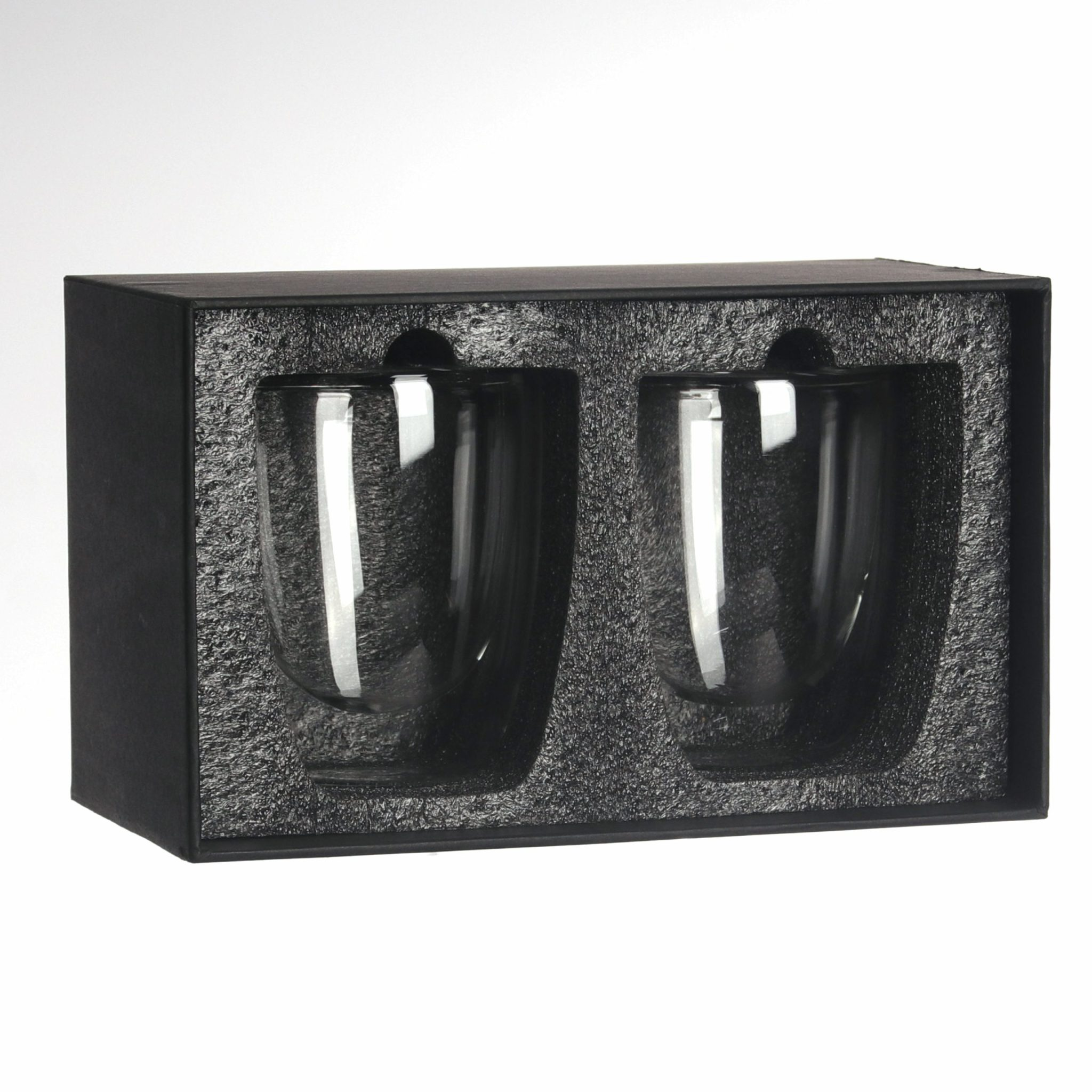 Set de 2 vasos de vidrio doble pared M4