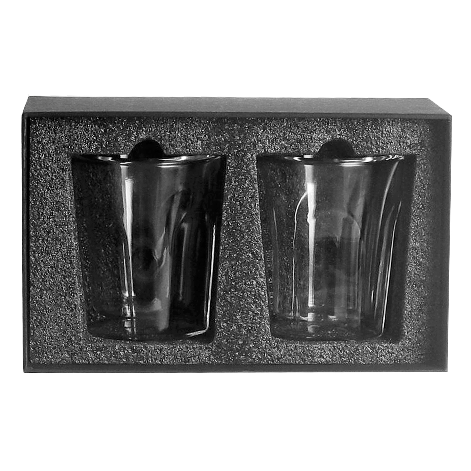 Set de 2 vasos de vidrio doble pared M6