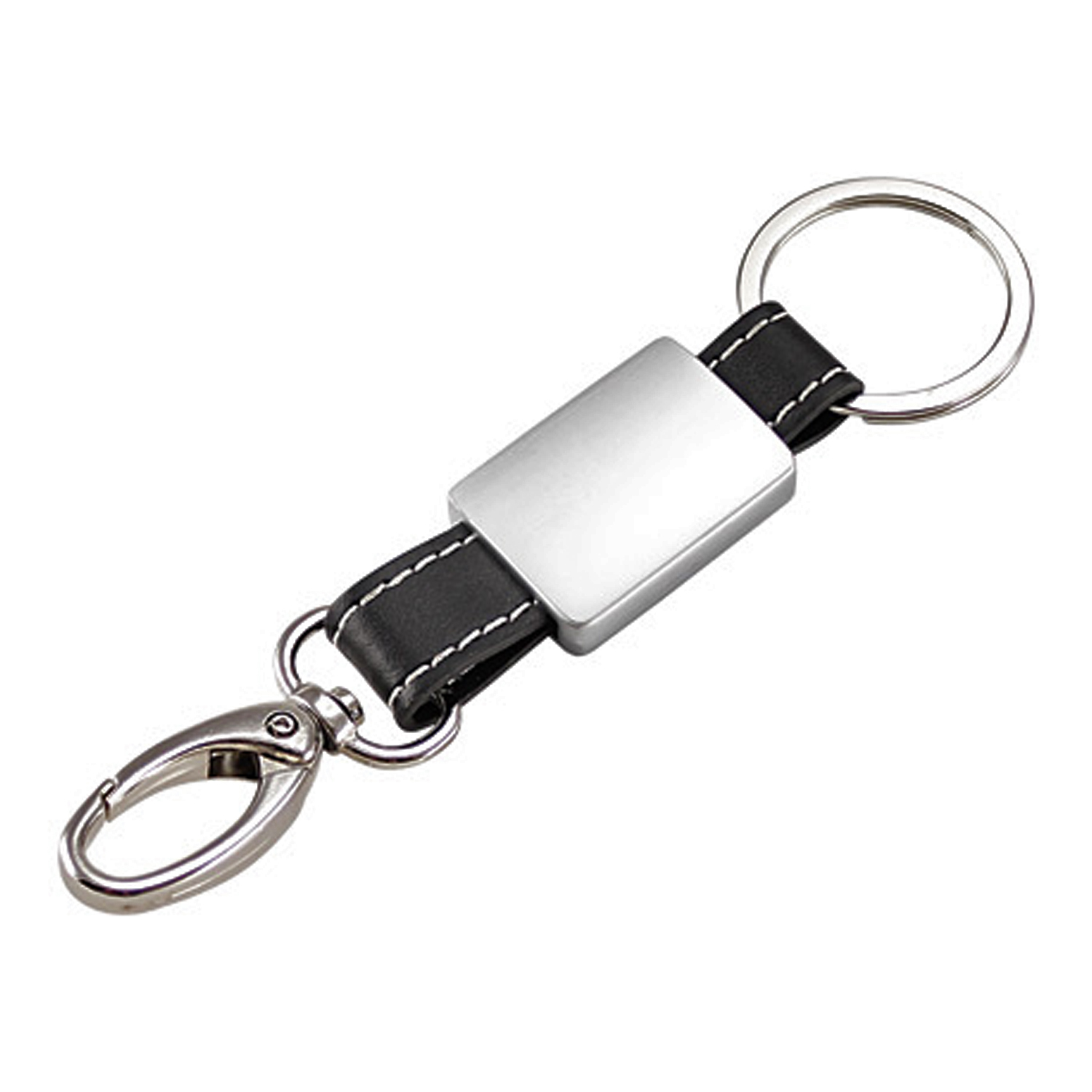 Llavero metálico símil cuero K10