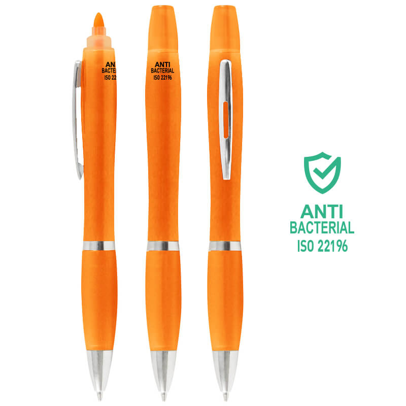 Bolígrafo Anti-Bacterial Destacador CO30