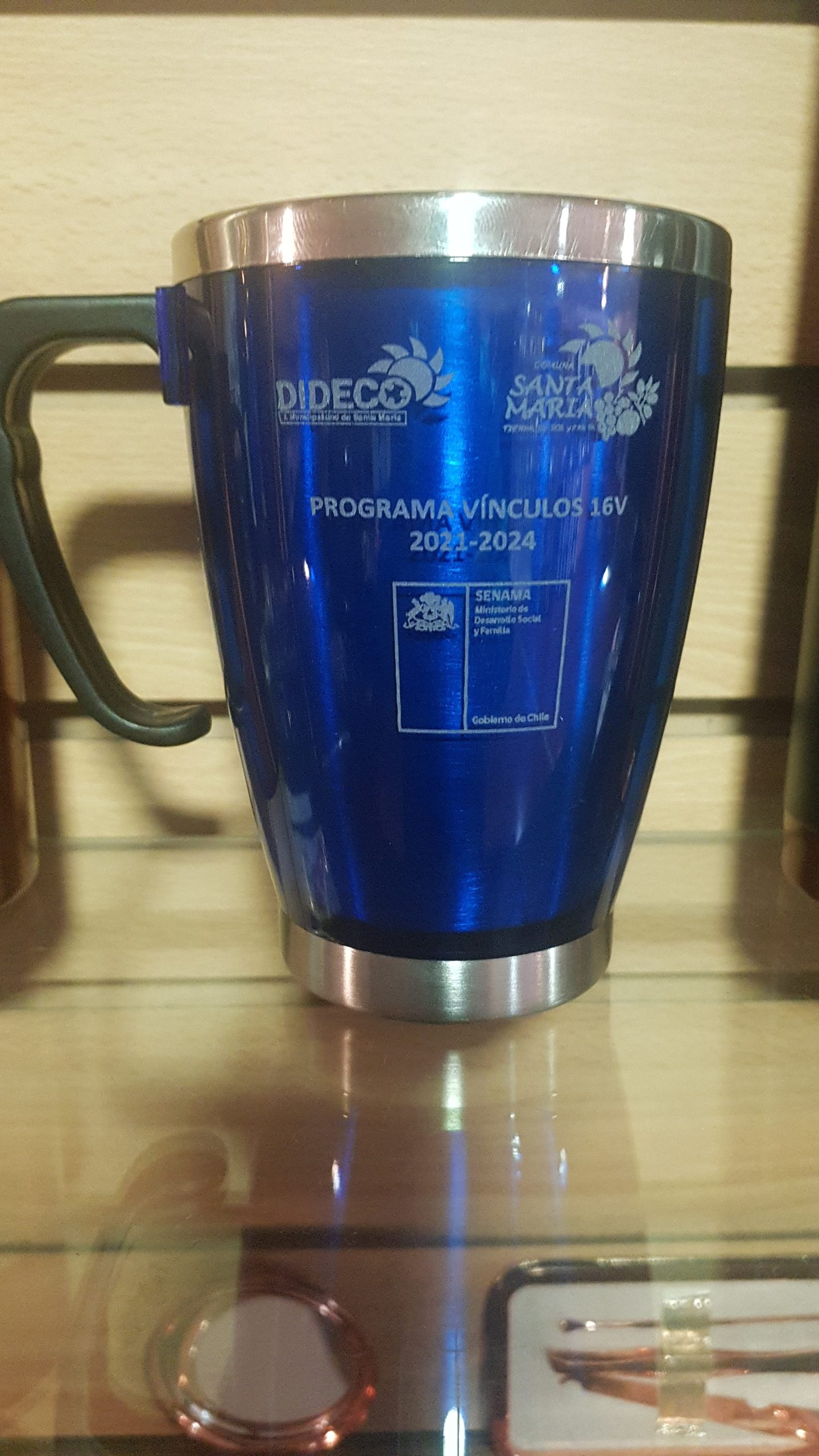 Mug Térmico Cónico Acero Inoxidable PVC M29