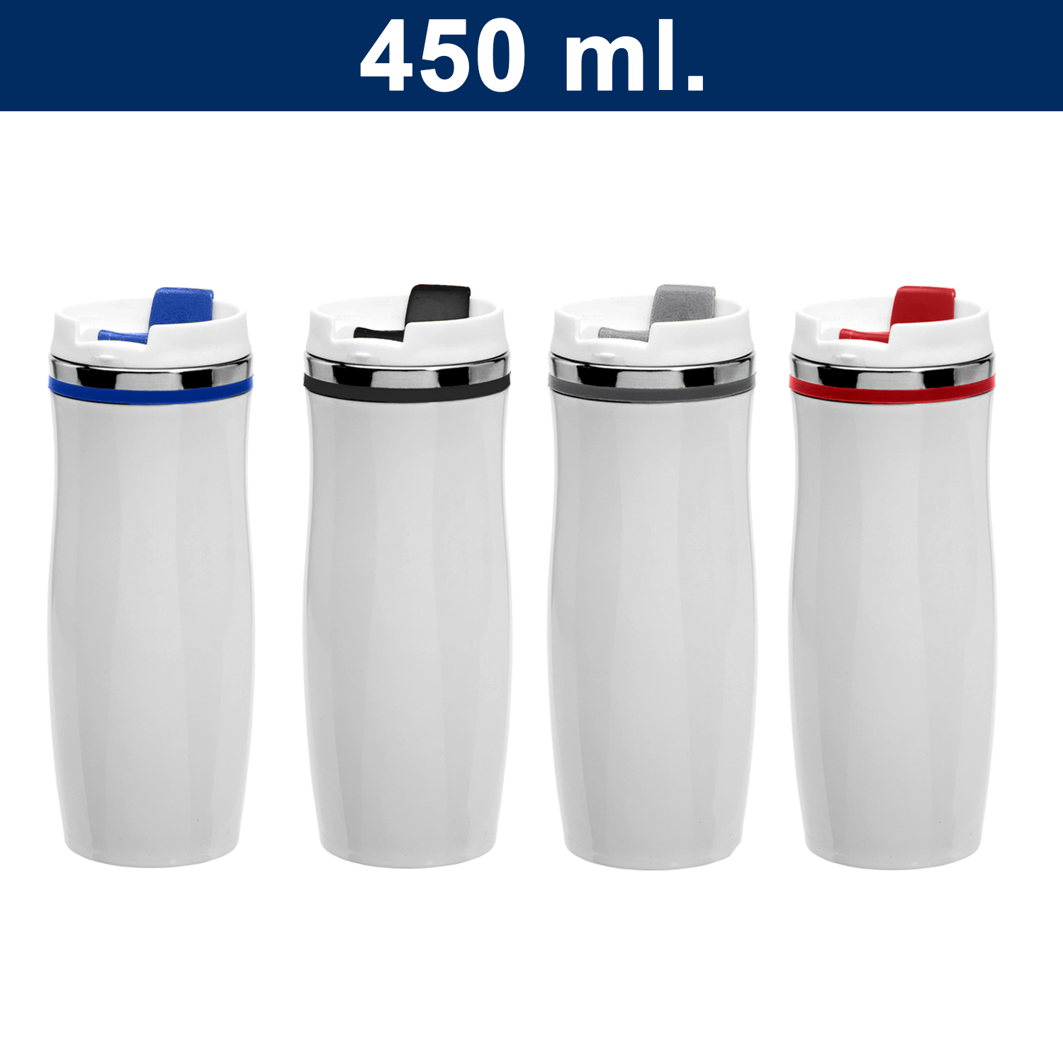 Mug Térmico Acero inoxidable Blanco M17