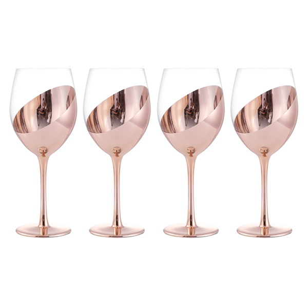 Set de Copas y Decantador para Vinos Encobrizado M88
