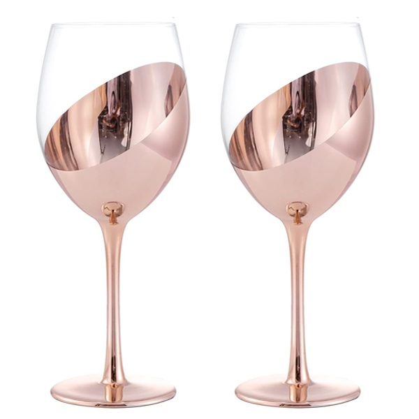 Set de 2 Copas de Vino Encobrizadas M86