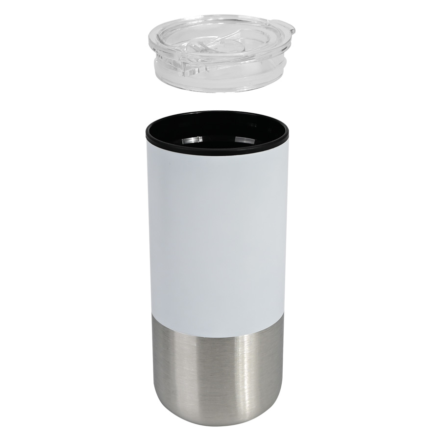 Mug metálico/plástico "THEO" 450cc