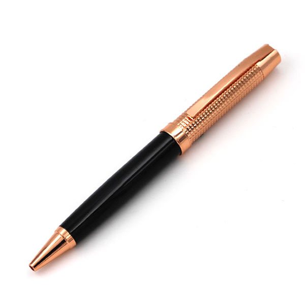 Bolígrafo Metálico Encobrizado Negro L75