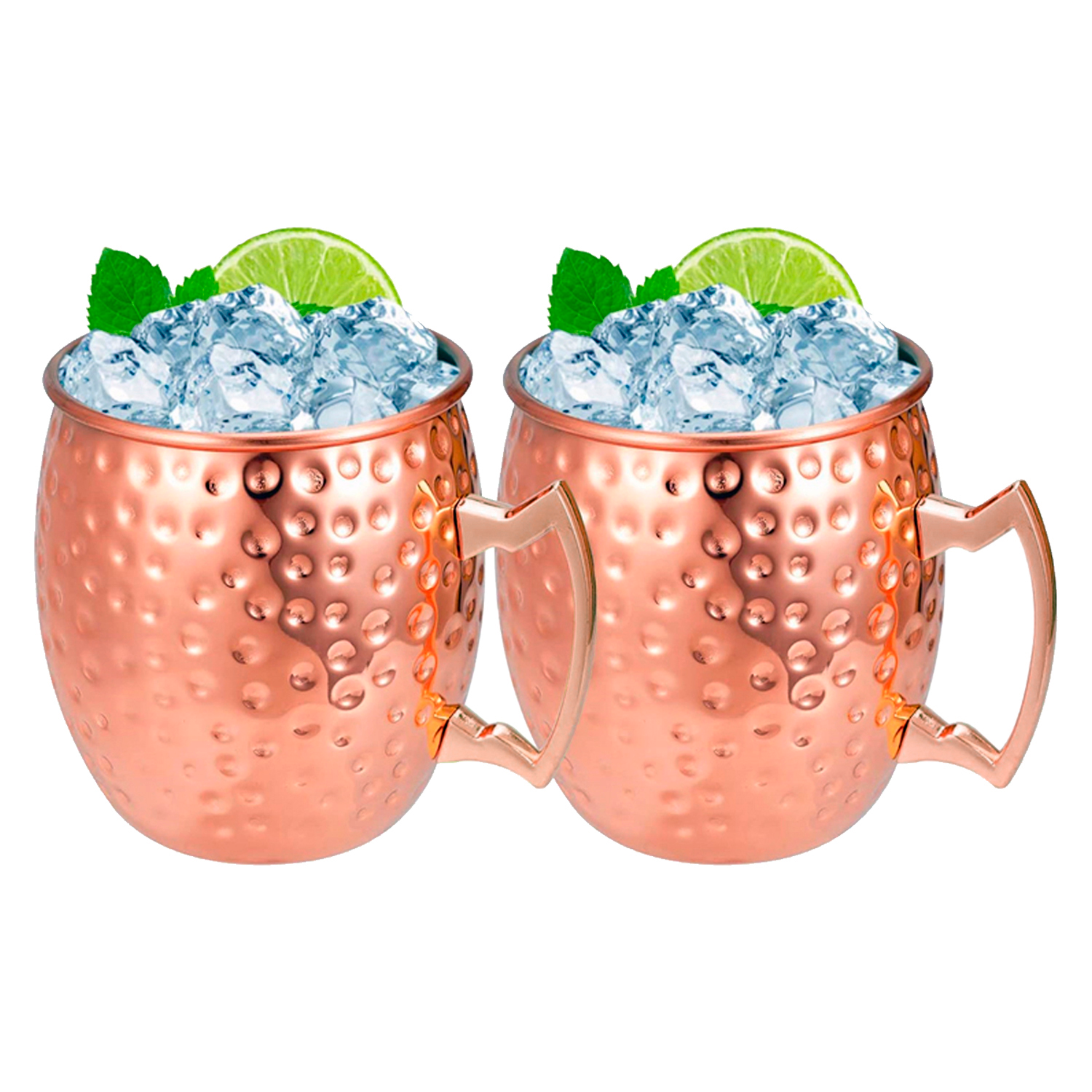 Set de 2 Mugs Encobrizados Martillados M76