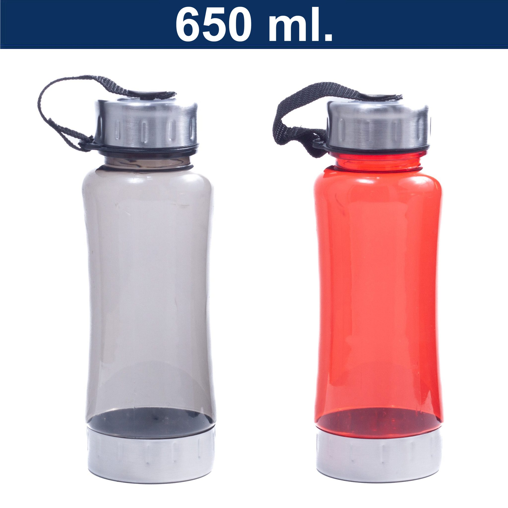 Botella Deportiva Plástica Acero Inoxidable M39