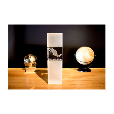 Trofeo De Cristal Rectangular