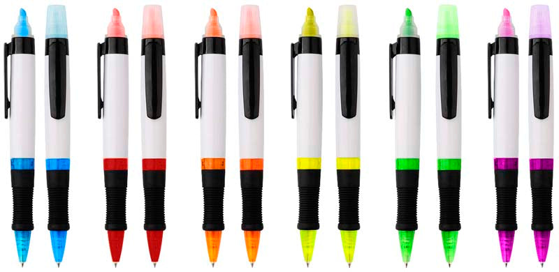 Bolígrafo Promocional Con Destacador