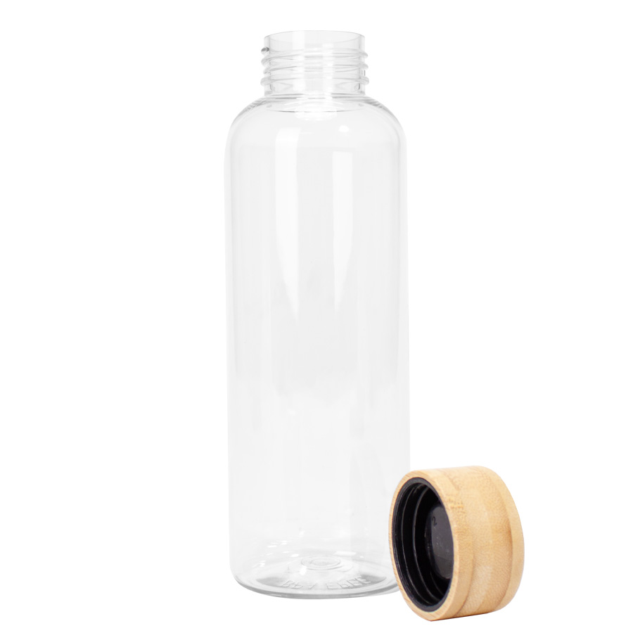 Botella PET tapa bamboo "AINOA" 550cc