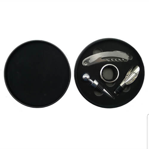 Set de Vino Símil Cuero W7
