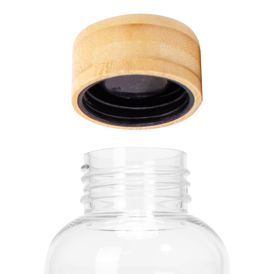 Botella PET tapa bamboo "AINOA" 550cc