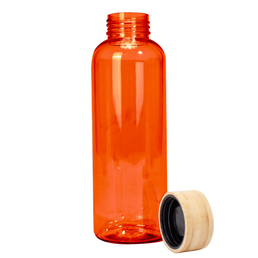 Botella PET tapa bamboo "AINOA" 550cc