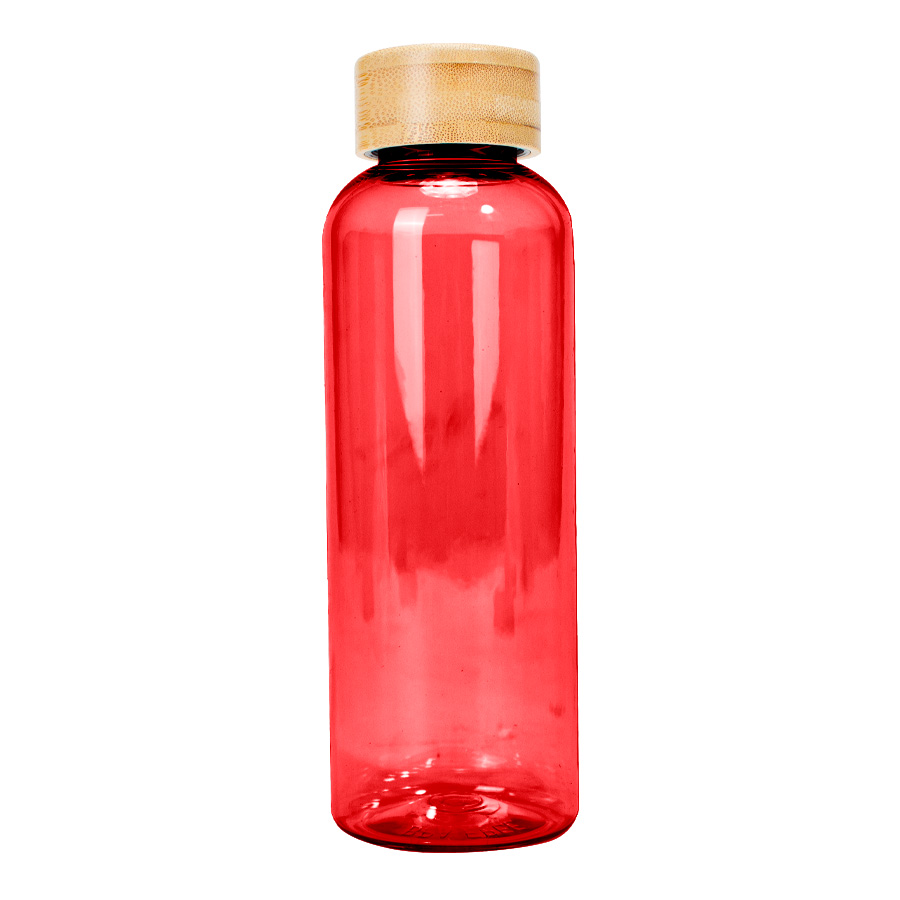 Botella PET tapa bamboo "AINOA" 550cc