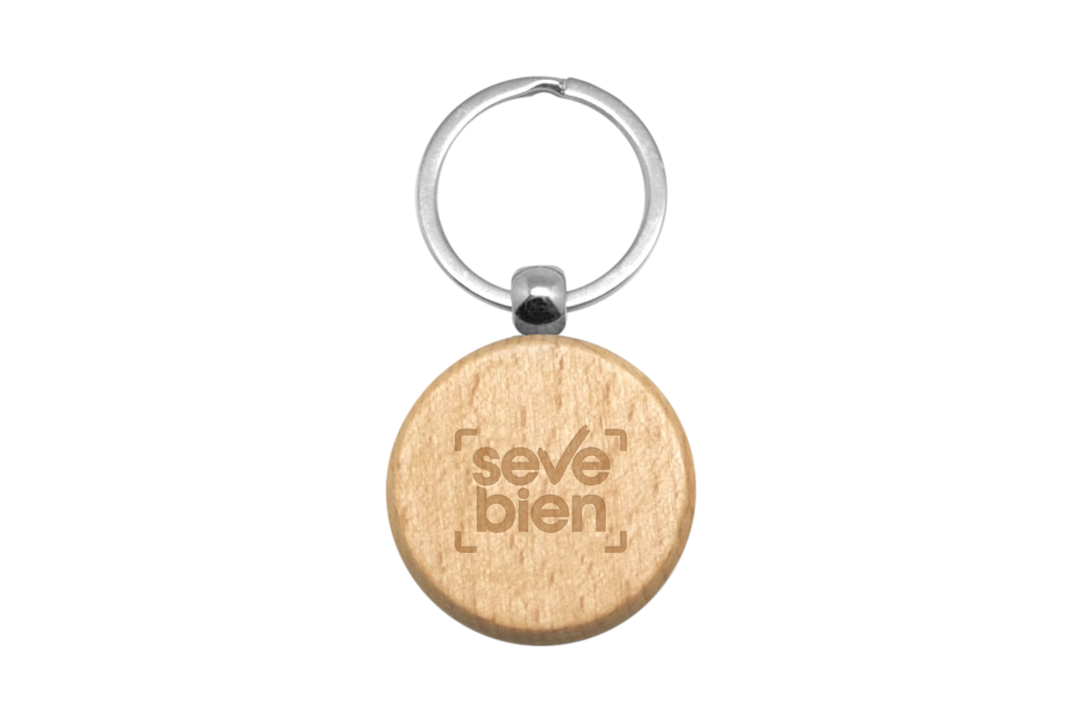 Llavero De Madera "Rubí"