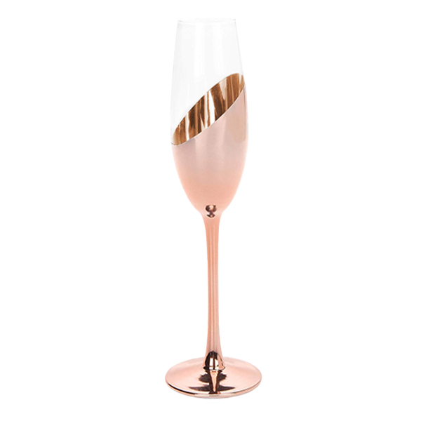 Set de 4 Copas Champagne Encobrizadas M85