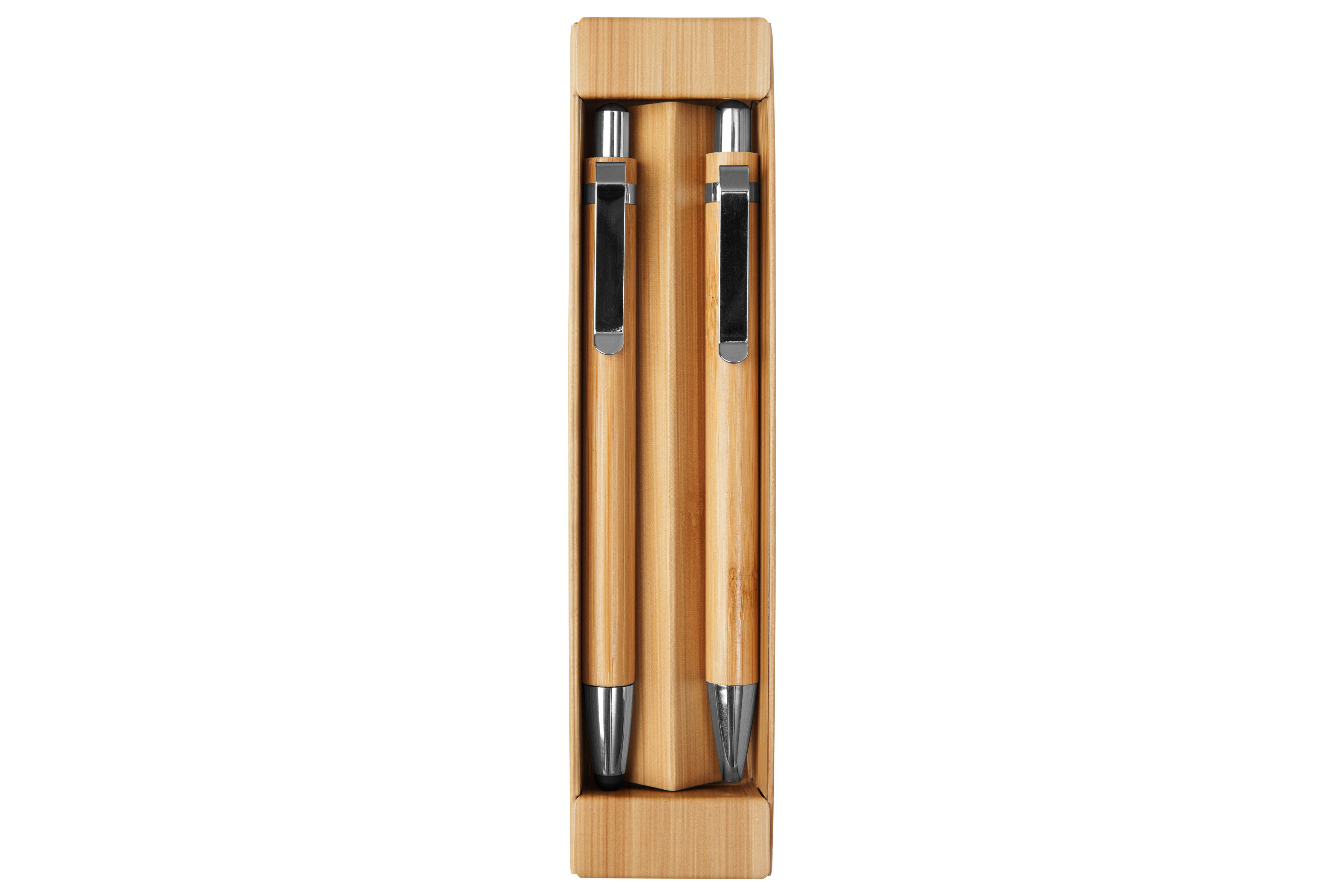 Set De Boligrafo Y Lápiz Mecánico De Bambú "Nagano Duo"