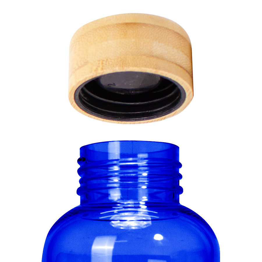 Botella PET tapa bamboo "AINOA" 550cc