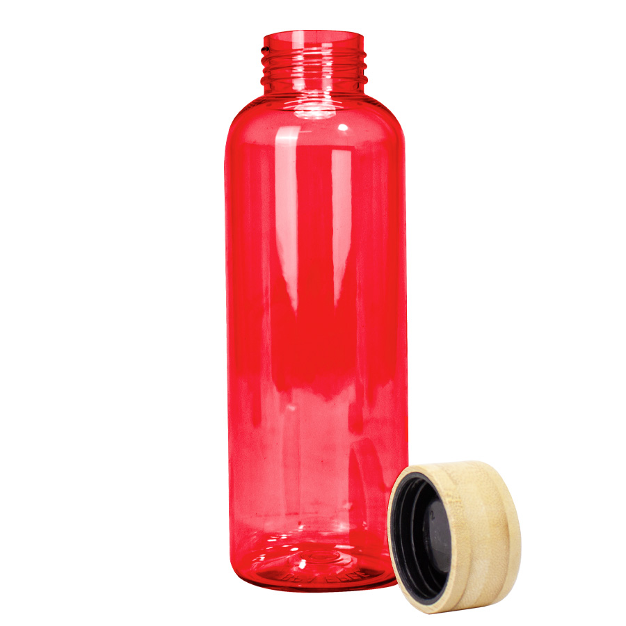 Botella PET tapa bamboo "AINOA" 550cc
