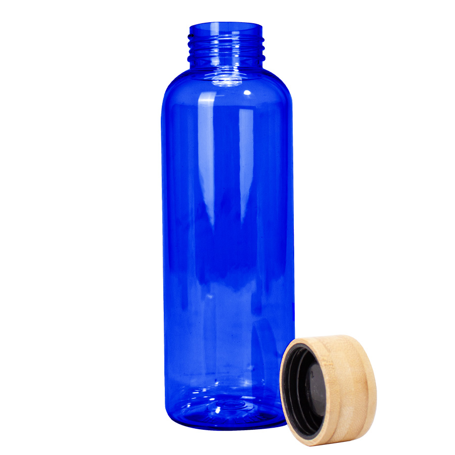 Botella PET tapa bamboo "AINOA" 550cc