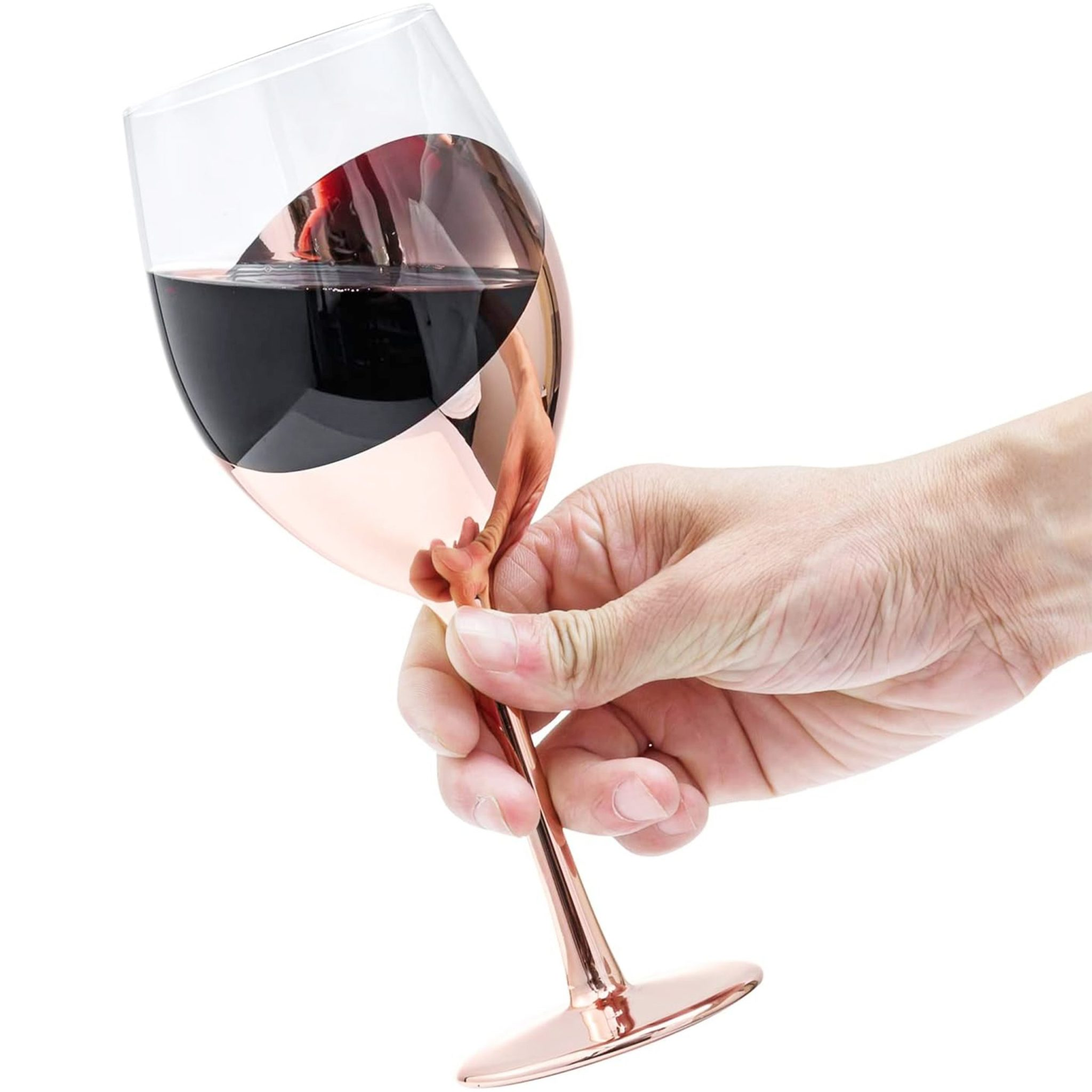Set de Copas y Decantador para Vinos Encobrizado M88