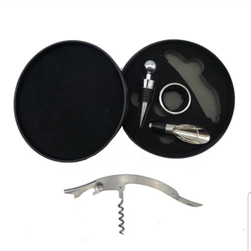 Set de Vino Símil Cuero W7