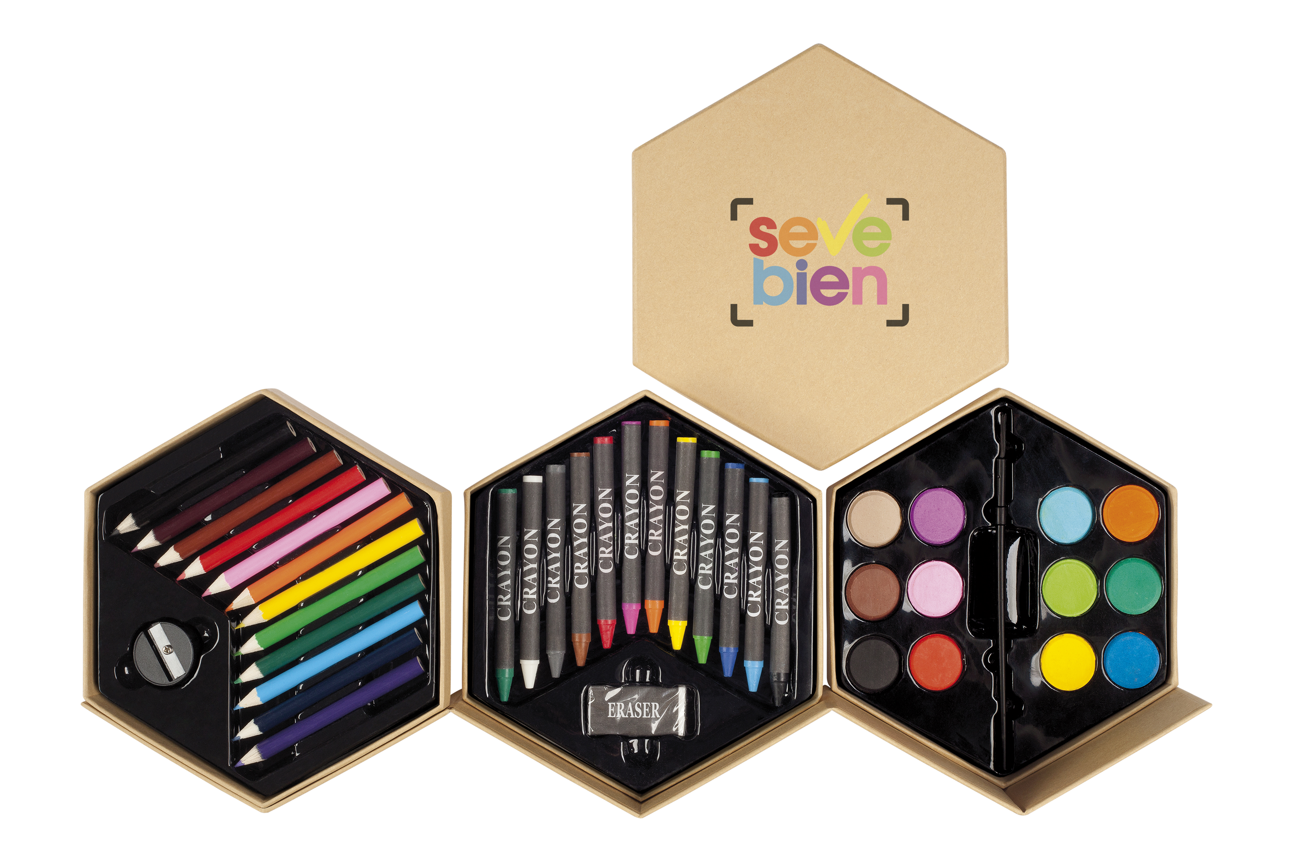 Set De Pinturas "Hexágono"