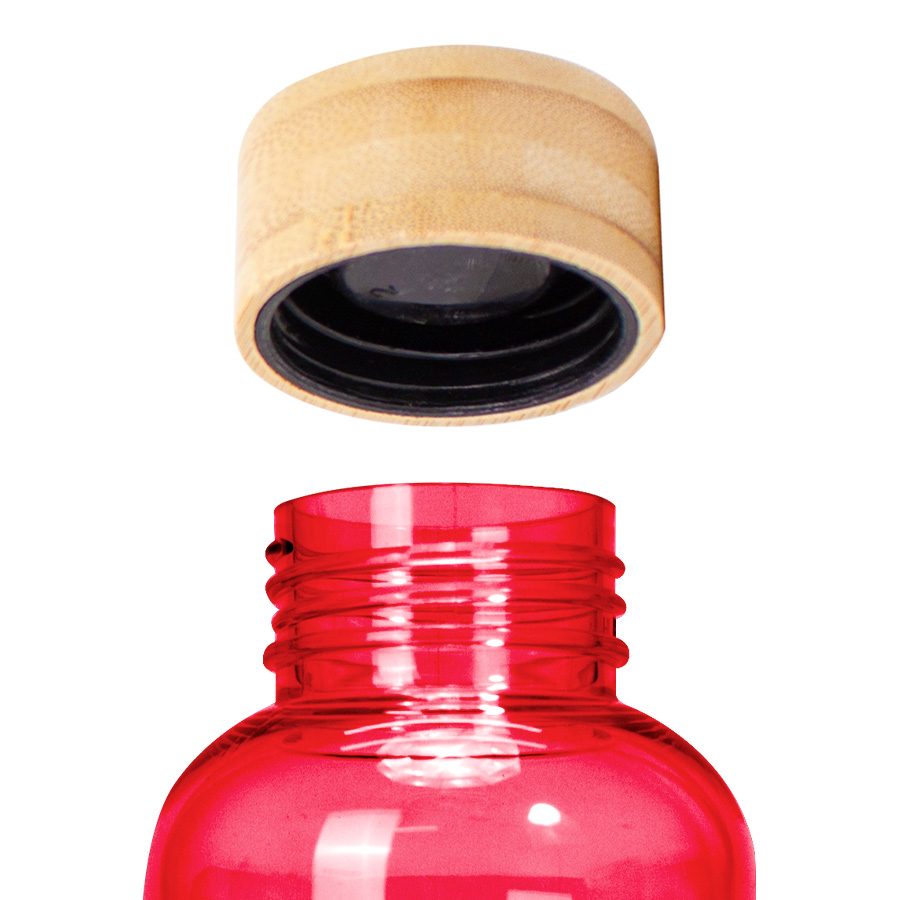 Botella PET tapa bamboo "AINOA" 550cc