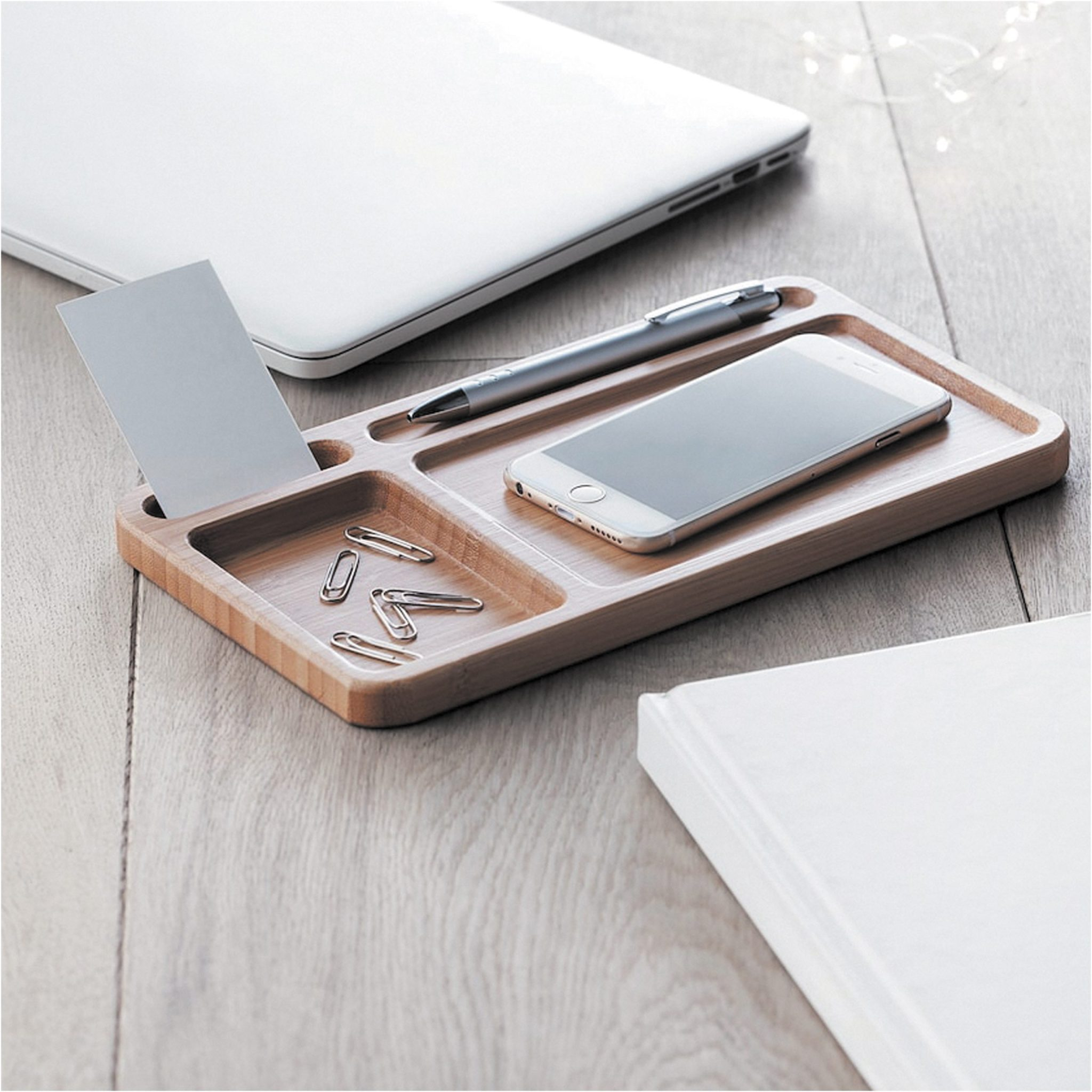 Cargador Inalámbrico Escritorio Bamboo T70