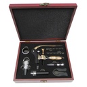 Set de Vino Deluxe Caoba W10