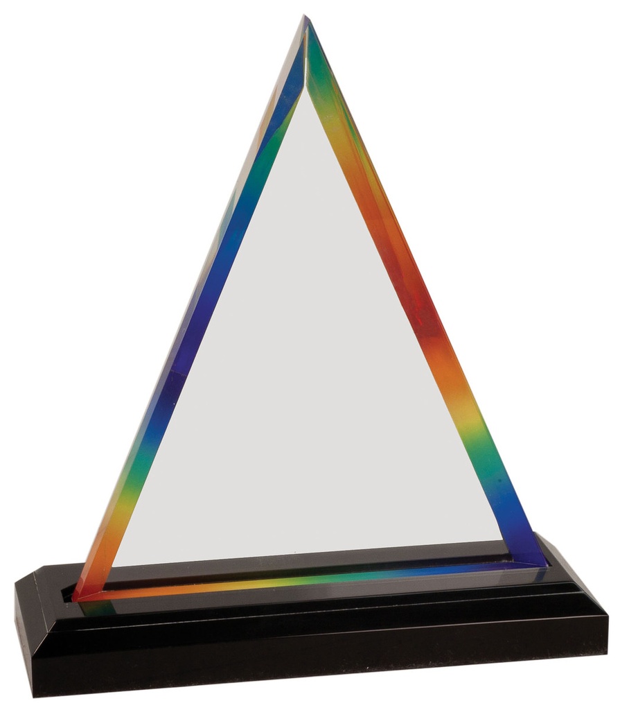 Galvano Acrílico Triangulo TRI22   23 x 18 cms.