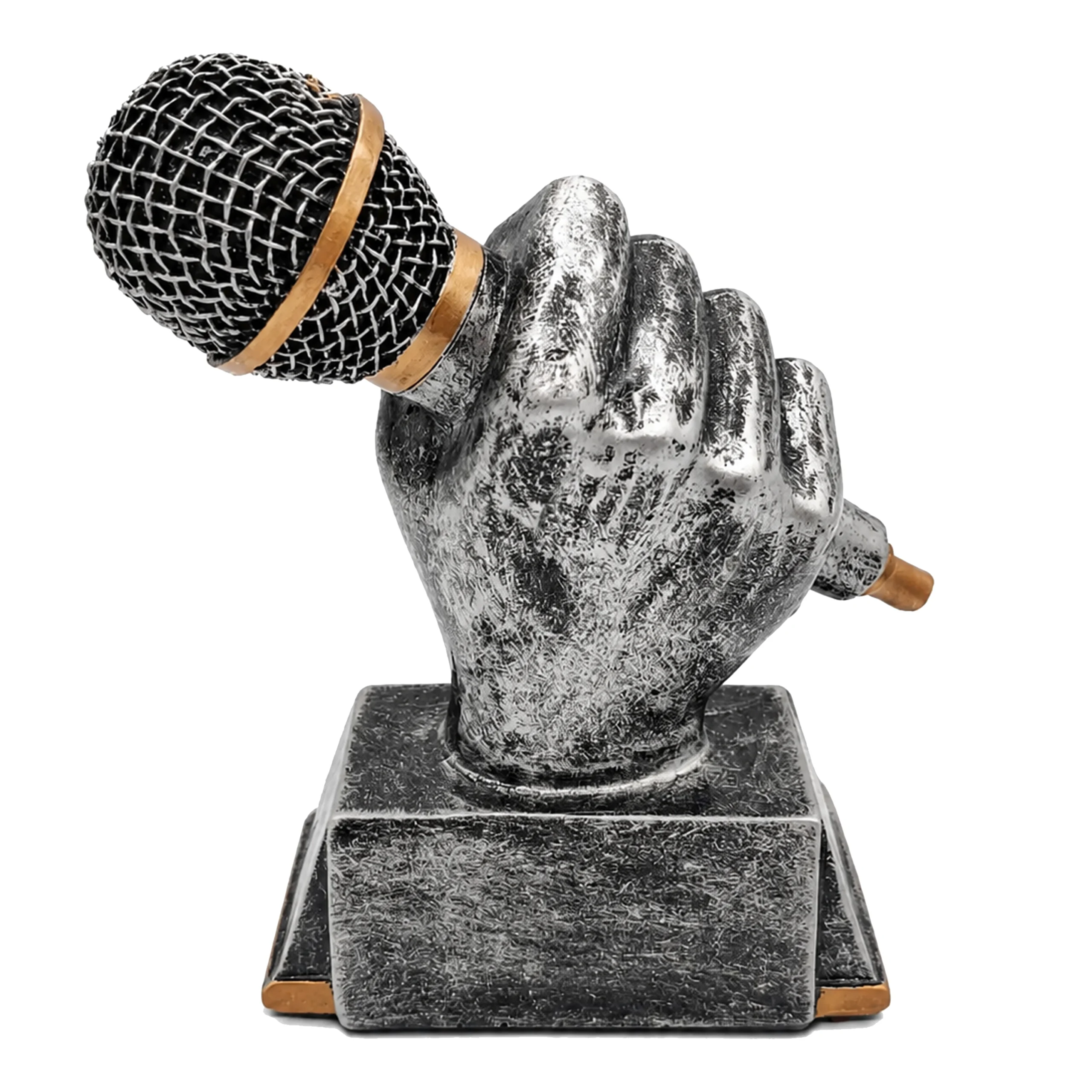 Trofeo Resina Microfono Mod. Mod. MIC10  18 cms.