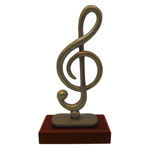 Trofeo de Resina Mod. Nota SOL 27   28 cms.