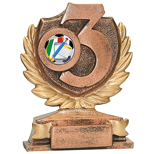 Trofeo de Resina Mod. N° 3 Mod. MI3   12 cms.