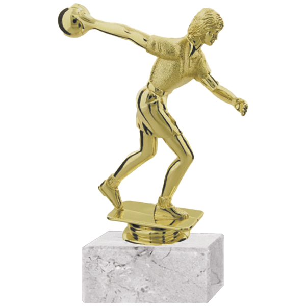 Trofeo Plástico Bowling Femenino (138A)   17,5 cms.