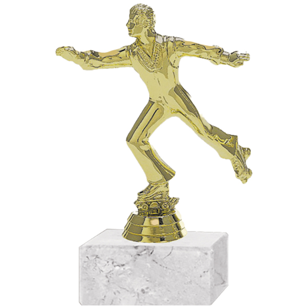 Trofeo Plástico Patín Rueda Artístico Masculino (201)   16 cms.