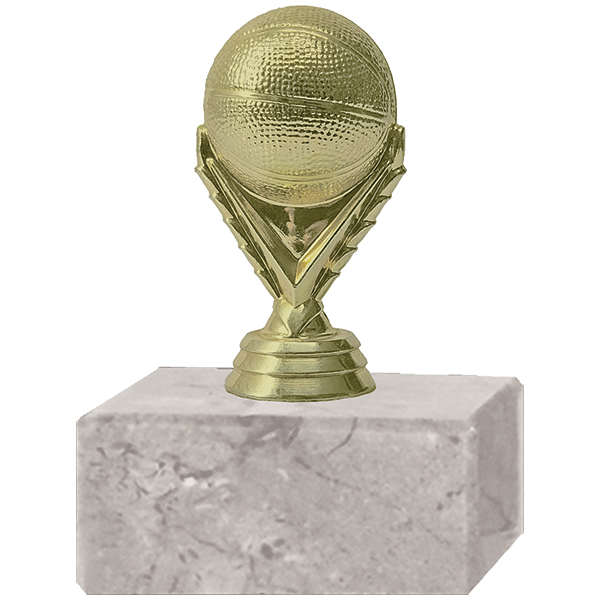 Trofeo Plástico Pelota Básquetbol (210)  10 cms.